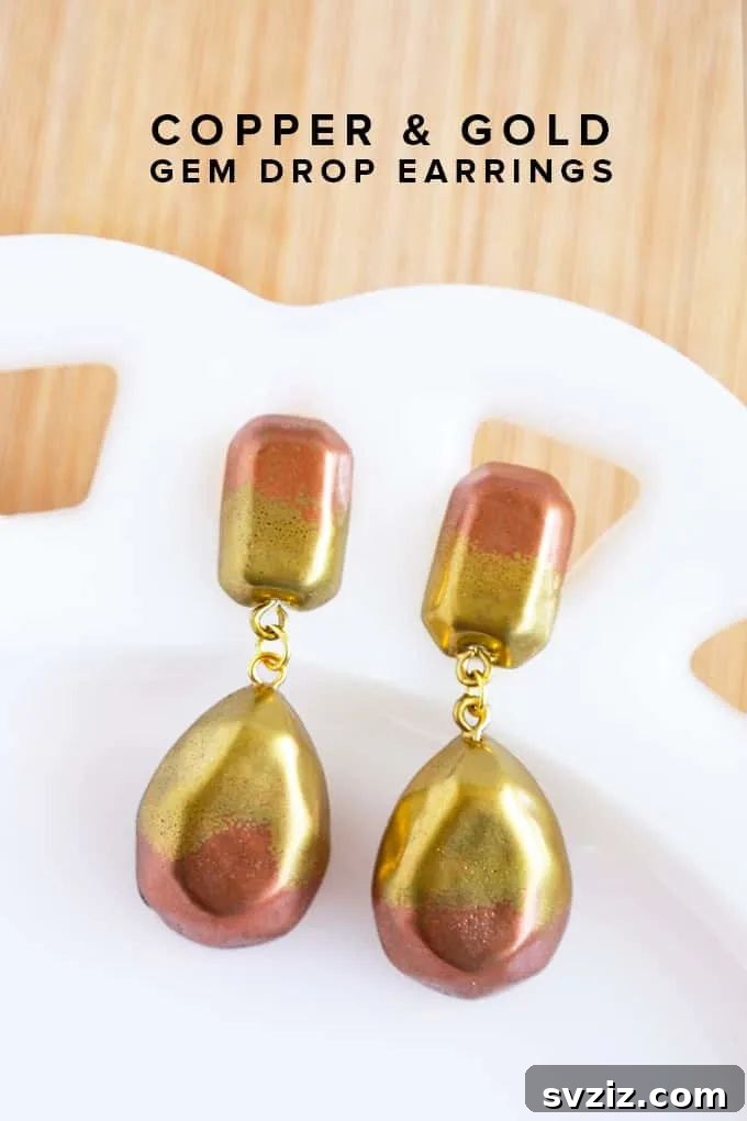31 Brilliant Copper Designs 26 DIY copper drop earrings, fashionable handmade jewelry