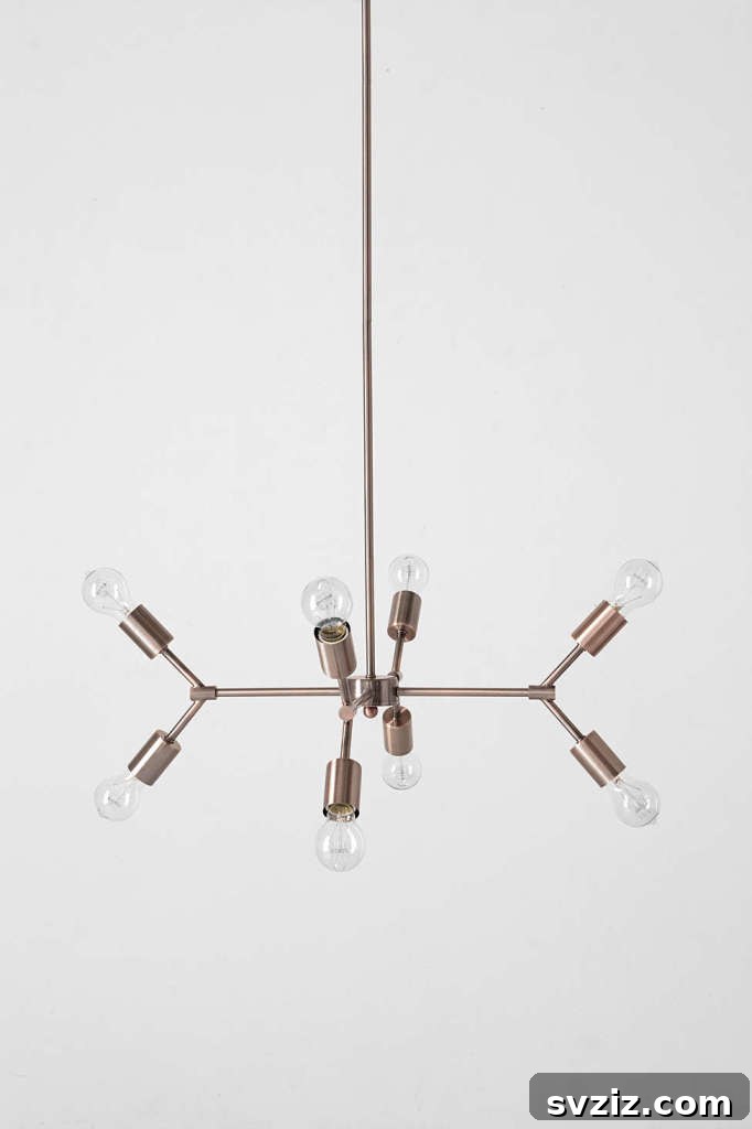 31 Brilliant Copper Designs 28 DIY copper light fixture, an industrial modern design
