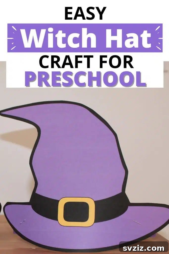 Charming and Eerie Witch Craft Projects 13 A cute witch hat headband for kids.