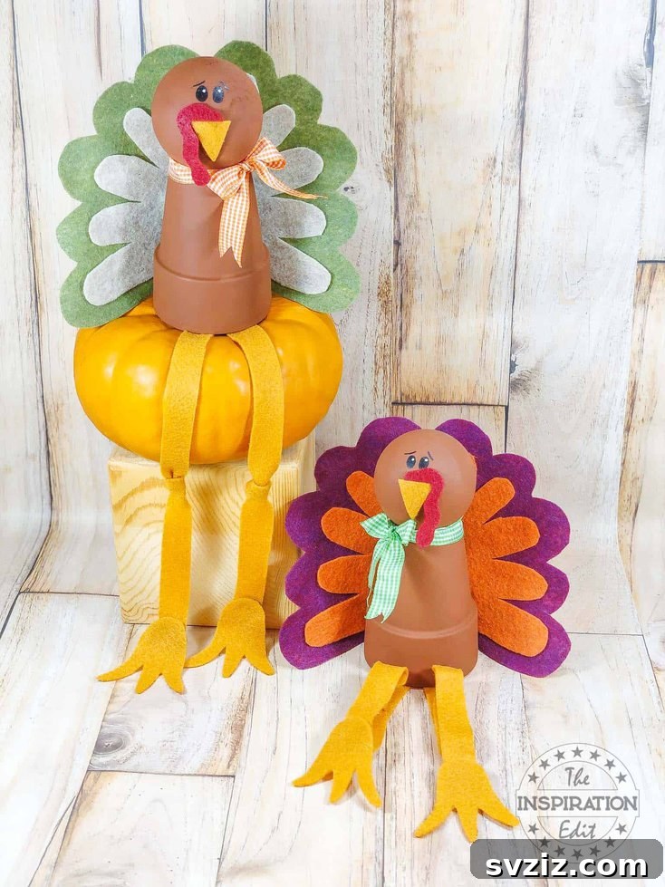 41 Simple Thanksgiving Crafts Toddlers Will Adore 16 Cute clay pot turkeys decorated with craft feathers and googly eyes