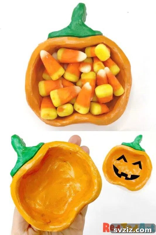 41 Simple Thanksgiving Crafts Toddlers Will Adore 17 Handmade pumpkin pinch pot made from air-dry clay
