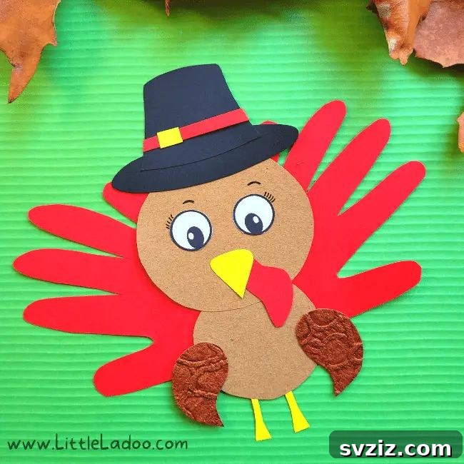 41 Simple Thanksgiving Crafts Toddlers Will Adore 26 Unique turkey handprint craft with layered colors