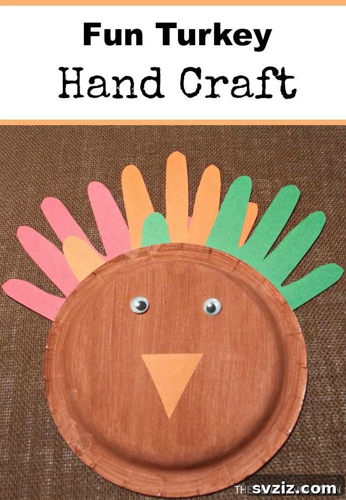 41 Simple Thanksgiving Crafts Toddlers Will Adore 4 Colorful paper plate turkey craft with handprint feathers
