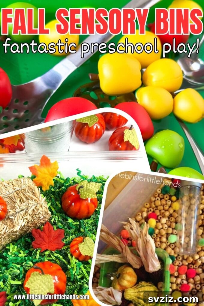 41 Simple Thanksgiving Crafts Toddlers Will Adore 35 Fall harvest themed sensory bin for toddlers with corn, leaves, and small pumpkins