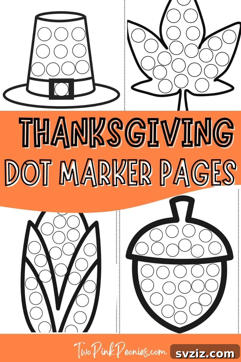 41 Simple Thanksgiving Crafts Toddlers Will Adore 9 Thanksgiving themed dot marker activity page with turkey illustration
