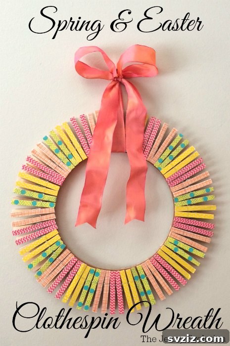 clothespin wreath