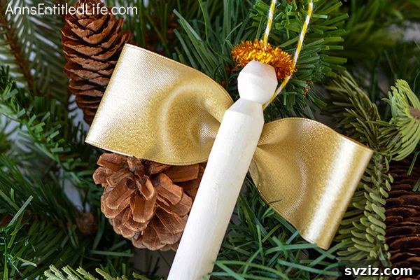 clothespin angel ornament