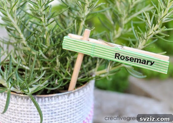 clothespin plant markers