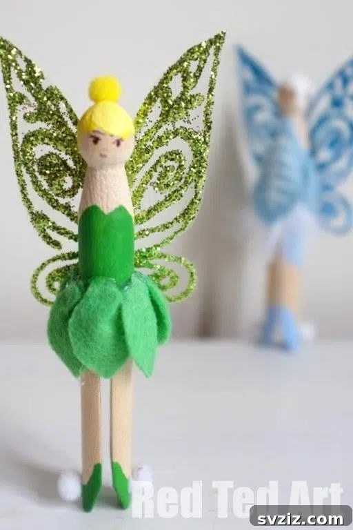 clothespin tinkerbell