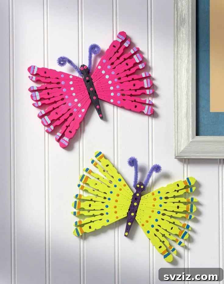 clothespin butterflies