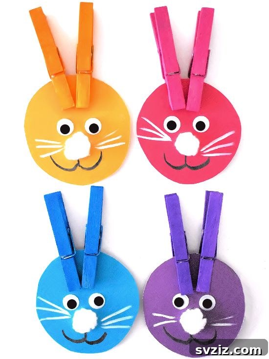clothespin bunny ears