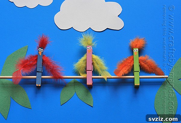 birds on a branch