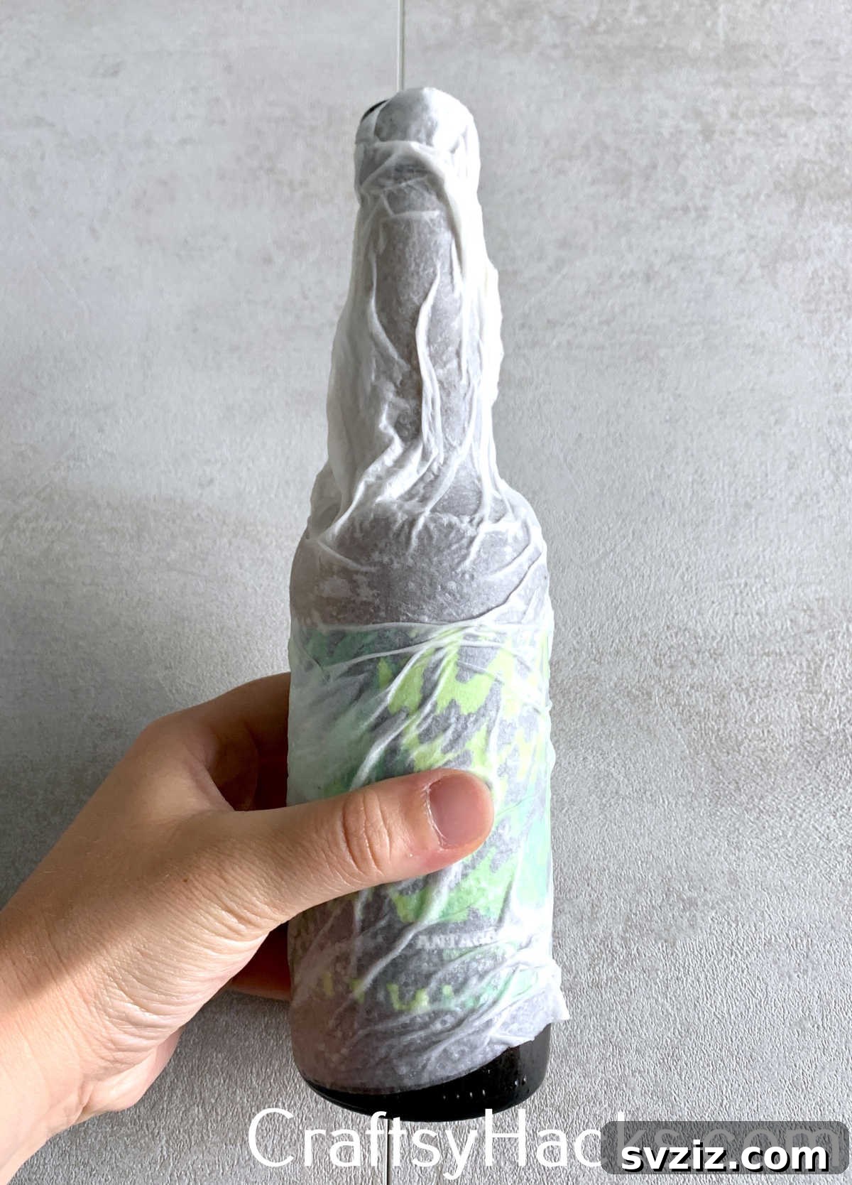 Quickly chill beverages by wrapping the bottle or can in a damp paper towel and placing it in the refrigerator or freezer, utilizing evaporative cooling for faster results.
