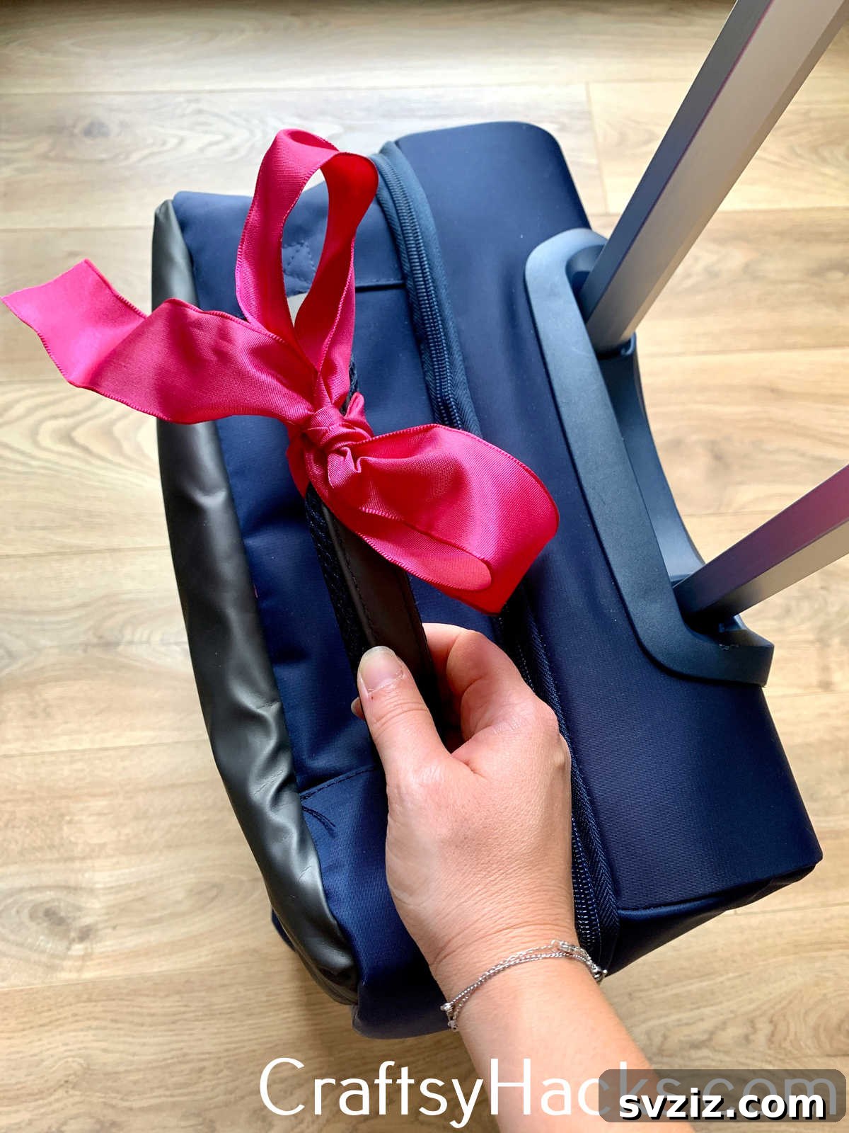 Avoid baggage claim confusion by tying a bright, colored bow or ribbon to your suitcase, making it instantly recognizable among similar bags.