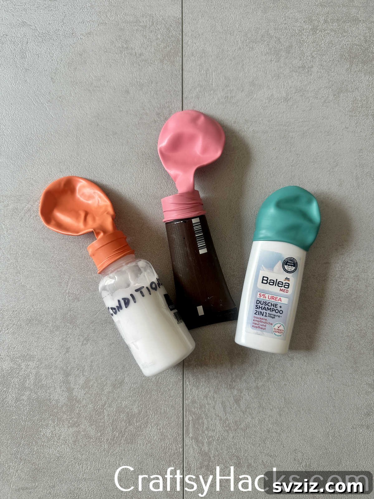 21 Genius Travel Tips 13 Use a Balloon to Prevent the Cap from Leaking