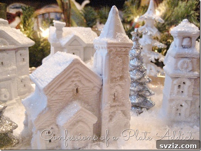 25 Inspiring Homemade Christmas Decor Ideas 18 DIY Snow Village Christmas Decor