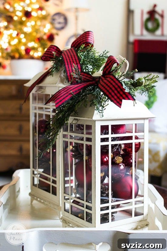 25 Inspiring Homemade Christmas Decor Ideas 22 Christmas Lantern Decor Ideas
