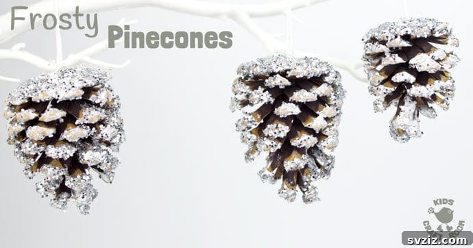 25 Inspiring Homemade Christmas Decor Ideas 6 Snowy Pinecone Tree Ornaments Craft