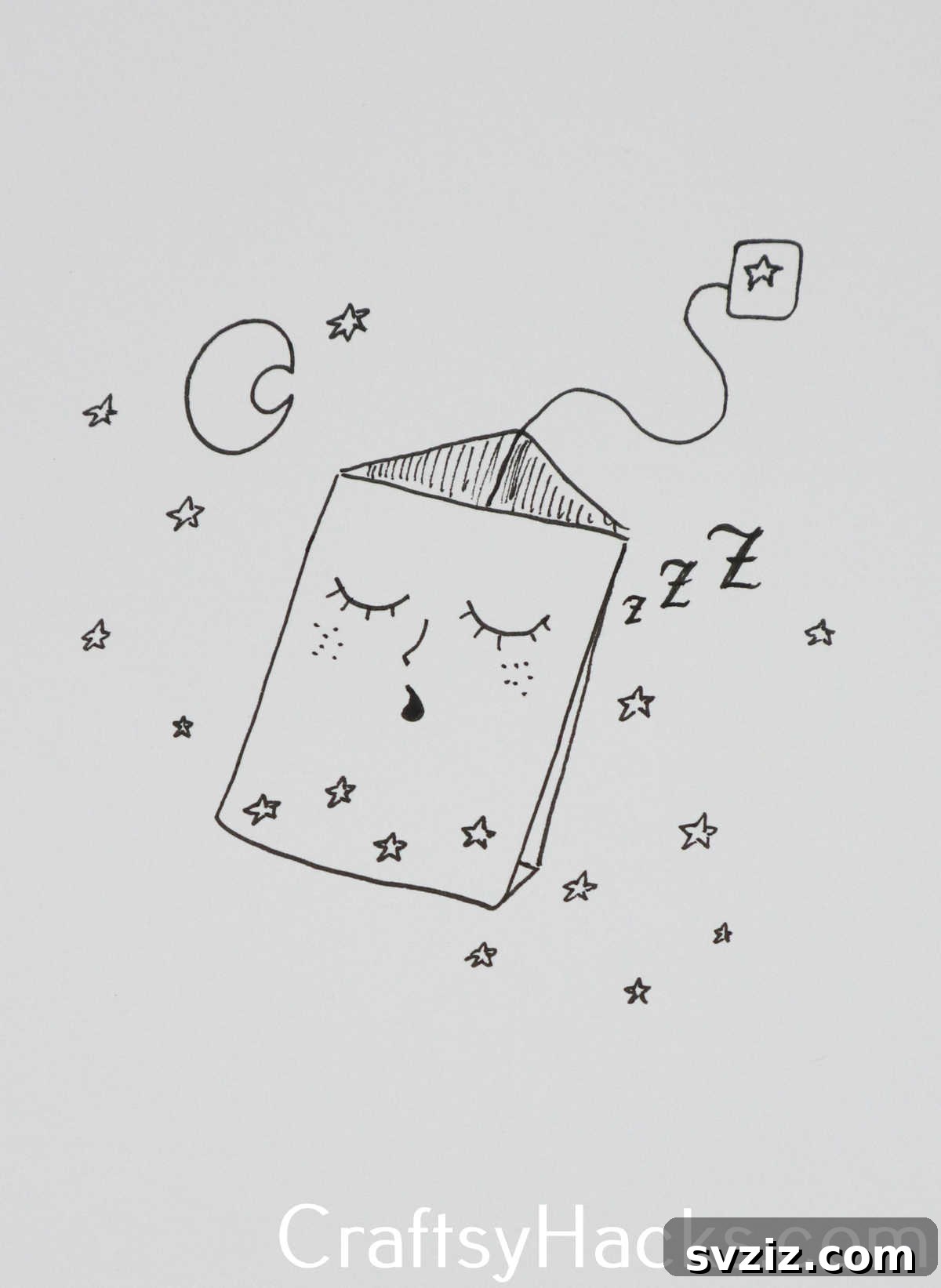31 Creative Doodle Prompts 11 sleepy time tea doodle, a cozy hot beverage drawing