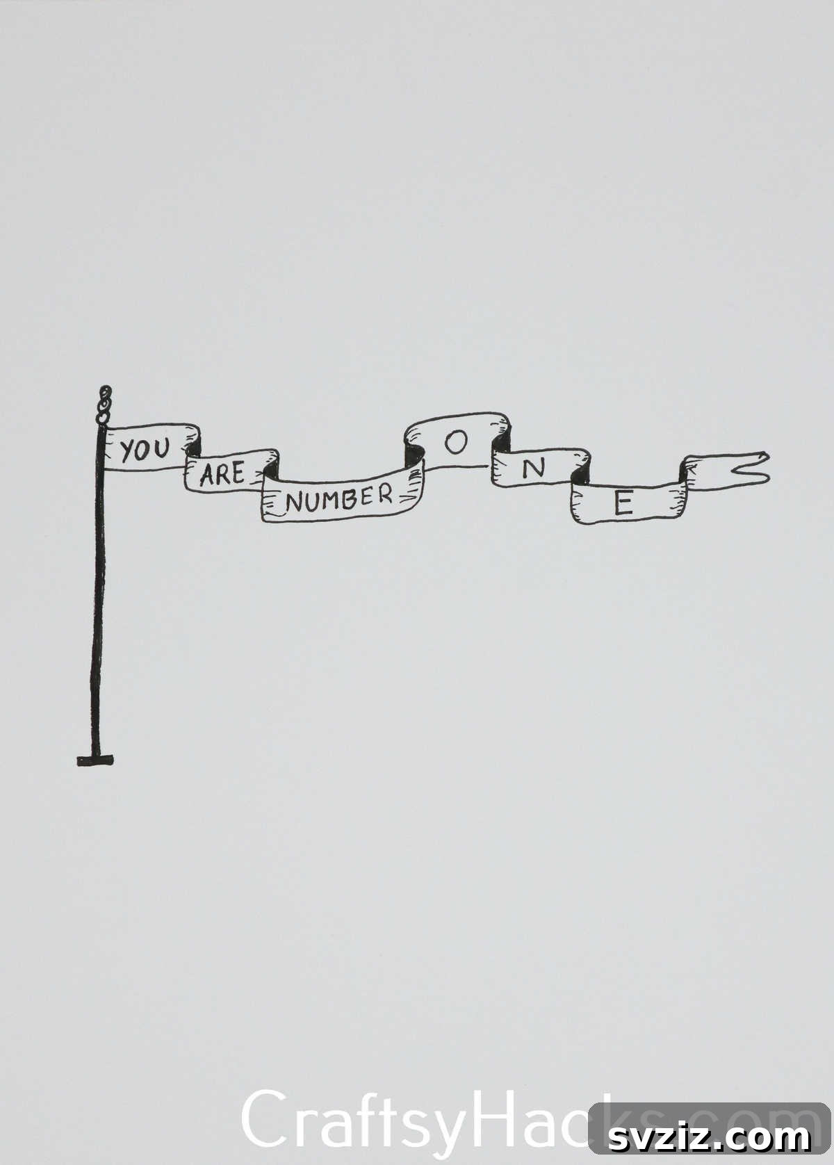 31 Creative Doodle Prompts 14 number one flag doodle, a celebration drawing