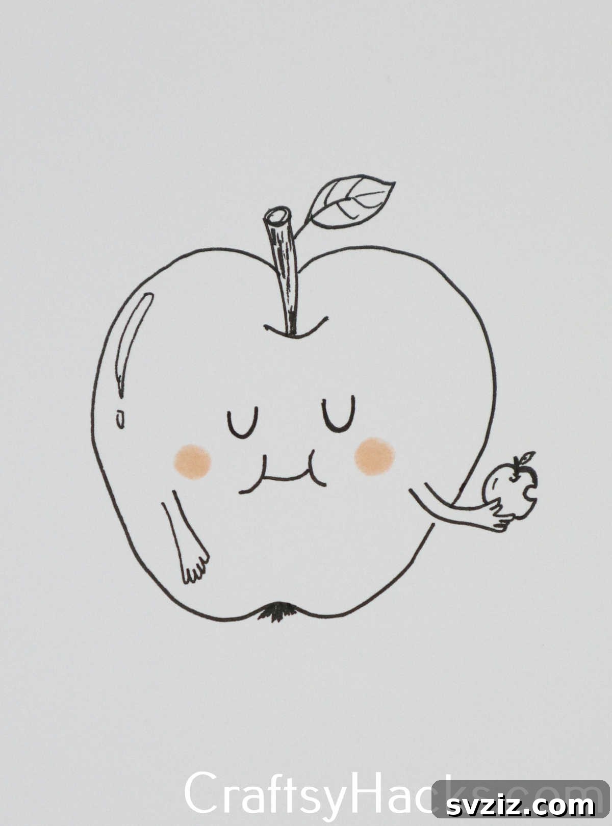 31 Creative Doodle Prompts 23 an apple a day doodle, a health-themed drawing idea