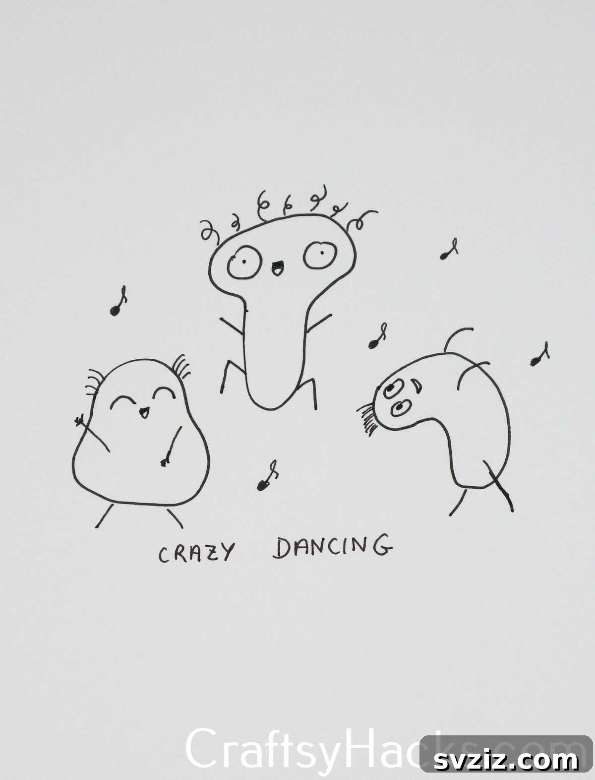 27 Whimsical Doodles to Ignite Your Imagination 18 Crazy dancing beans doodle, a fun and easy way to personify legumes.