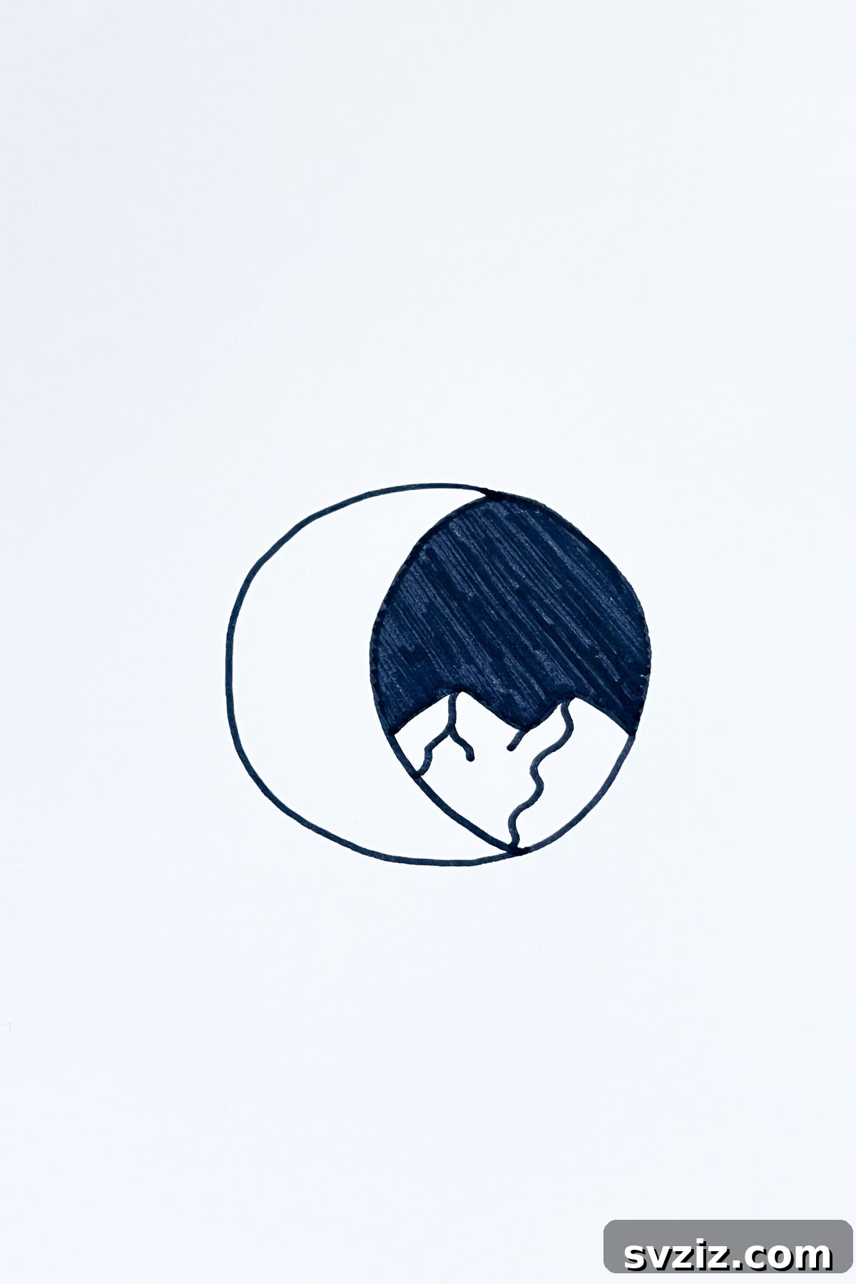 31 Simple Lunar Sketch Prompts 13 nightscape moon drawing