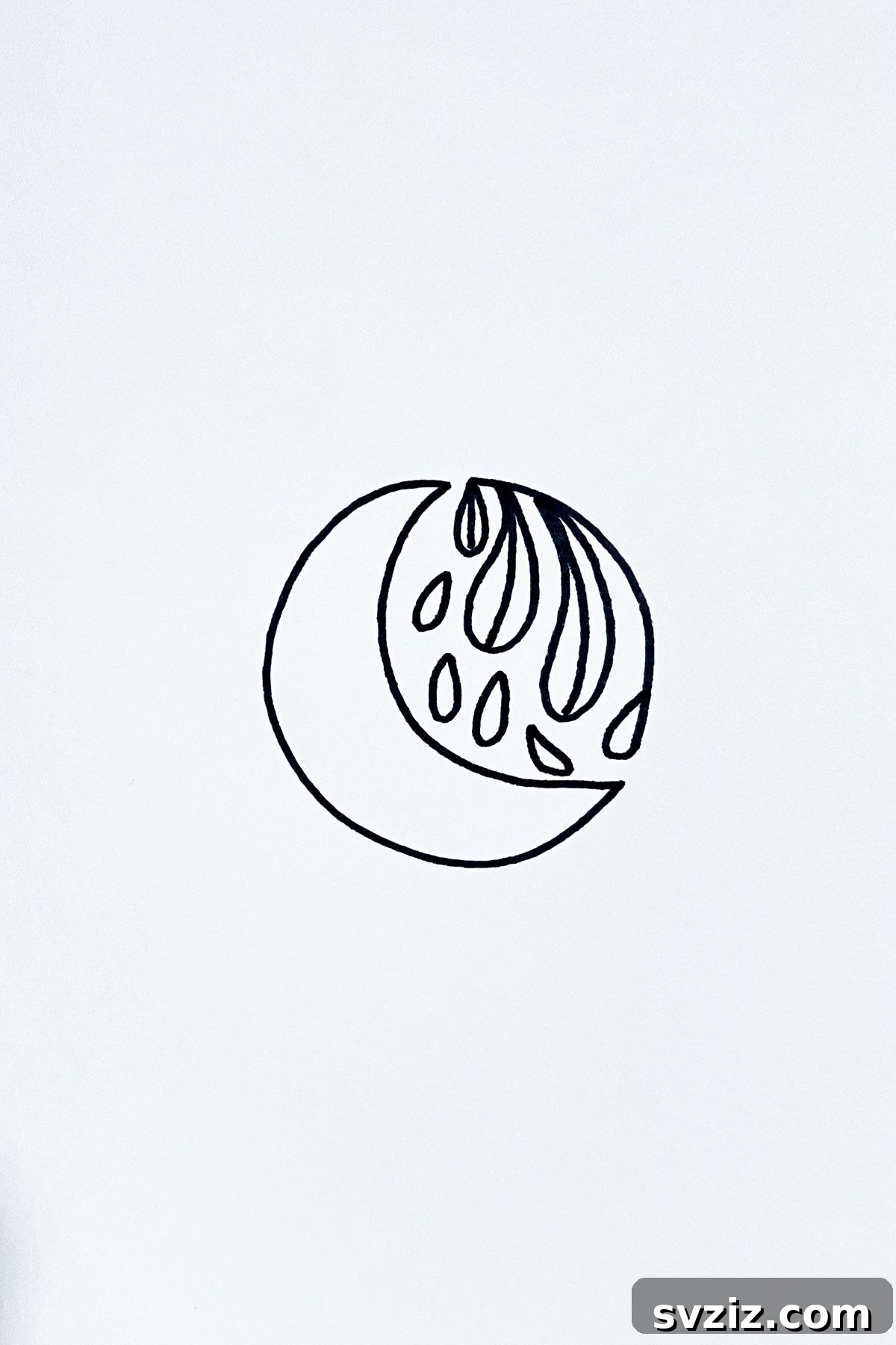 31 Simple Lunar Sketch Prompts 17 falling leaves moon drawing