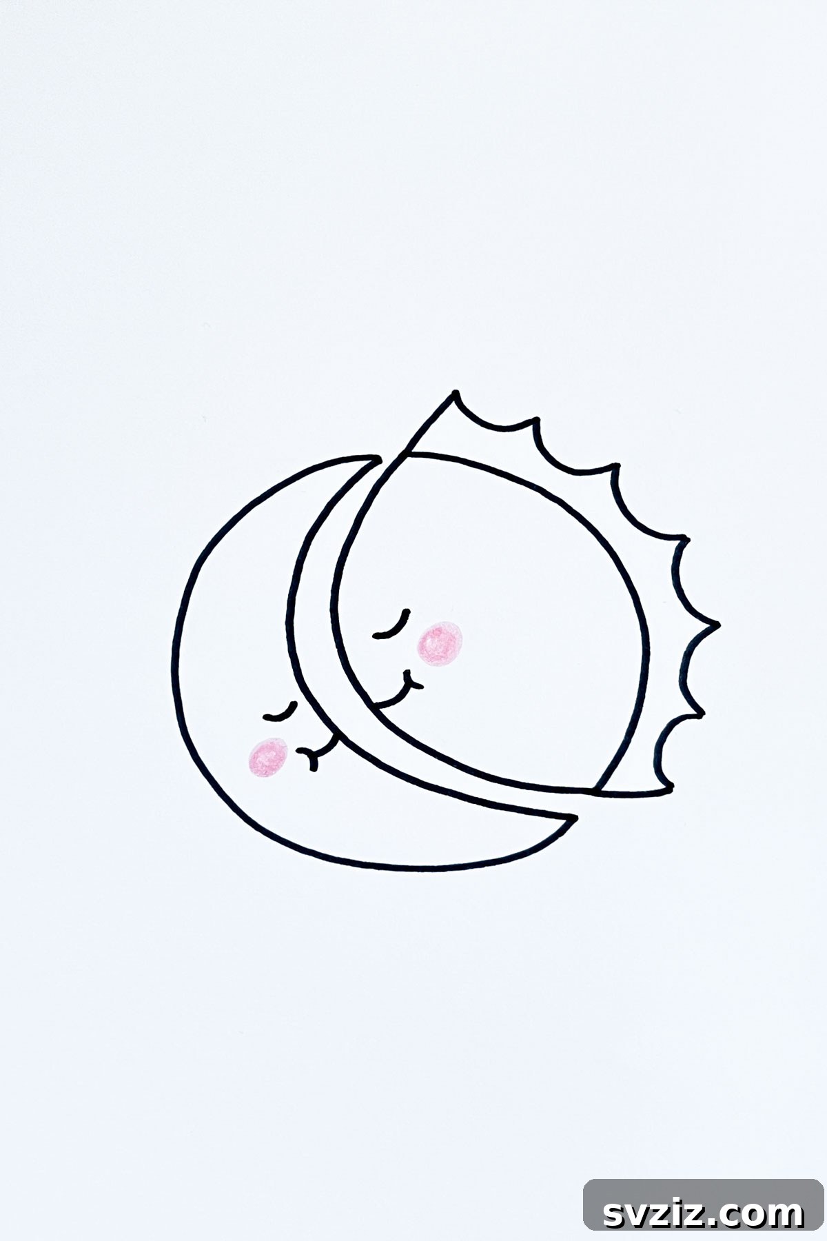 31 Simple Lunar Sketch Prompts 21 sun moon drawing