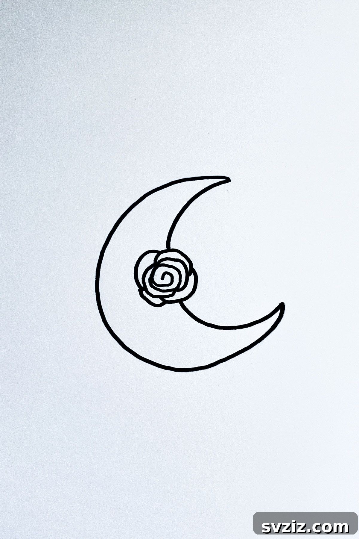 31 Simple Lunar Sketch Prompts 24 rosey moon drawing