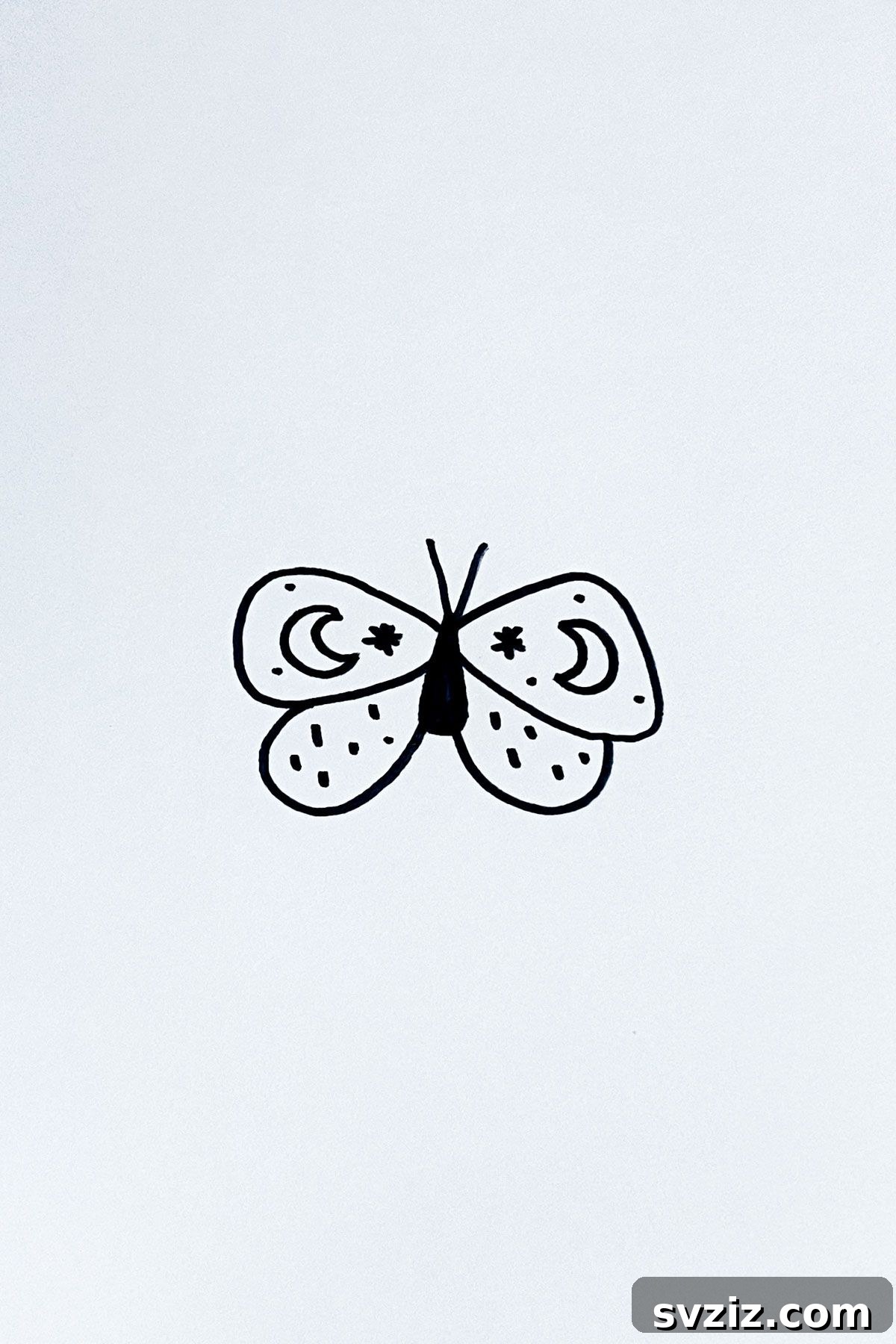 31 Simple Lunar Sketch Prompts 31 moon moth drawing