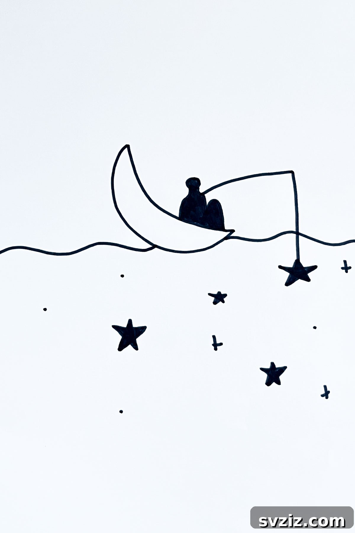 31 Simple Lunar Sketch Prompts 9 fishing moon
