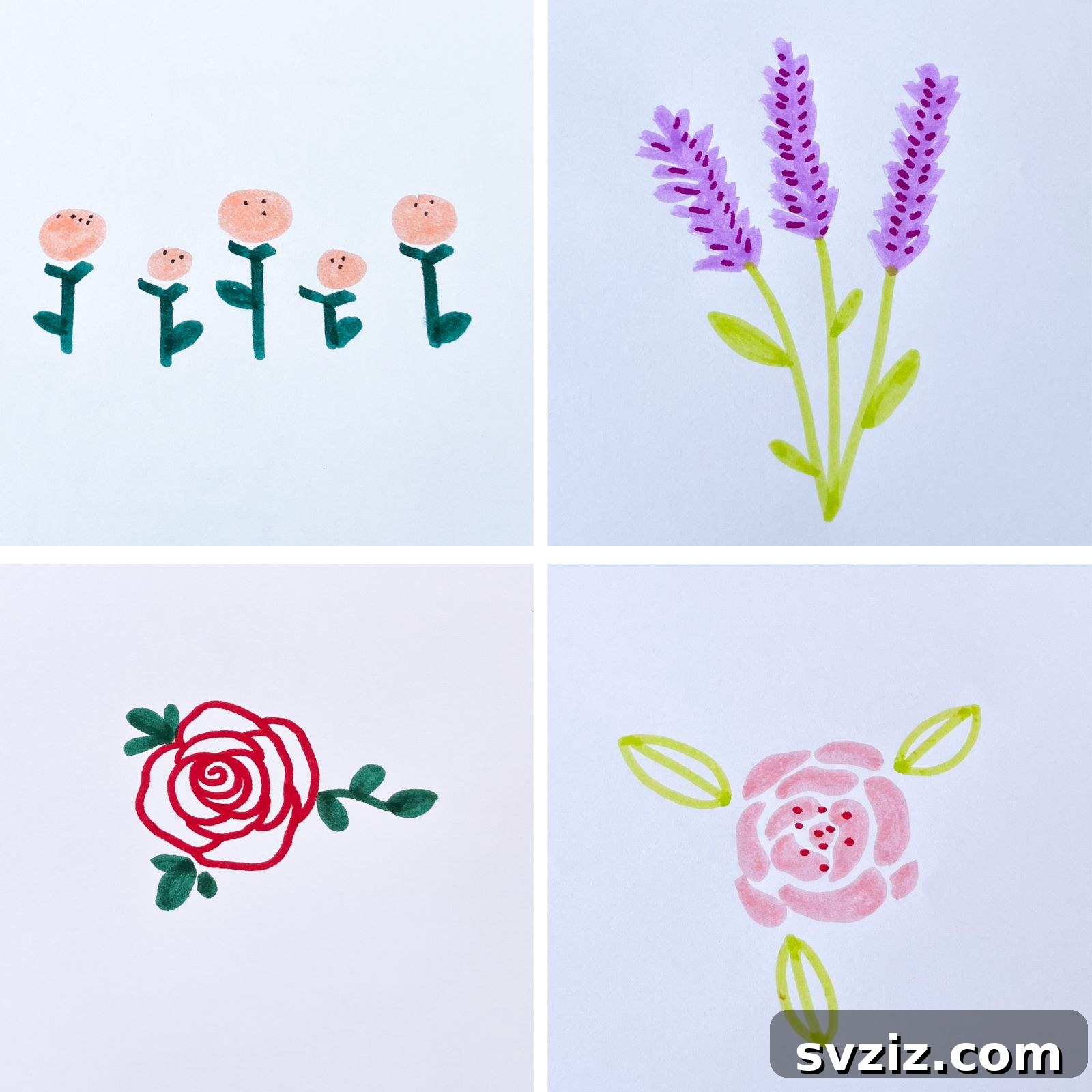 flower drawing ideas