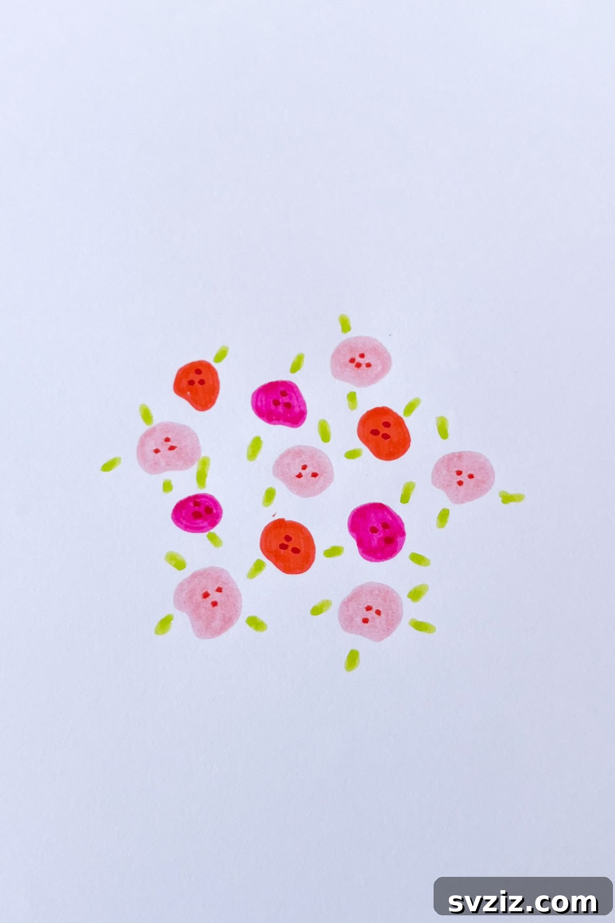 floral pattern drawing