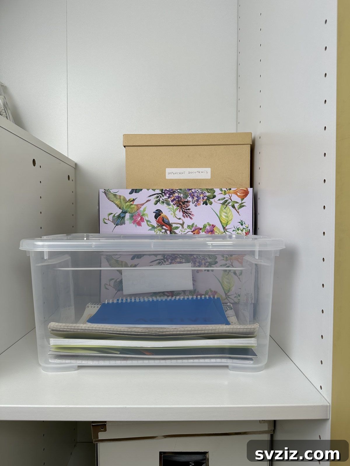 Use Transparent Plastic Boxes