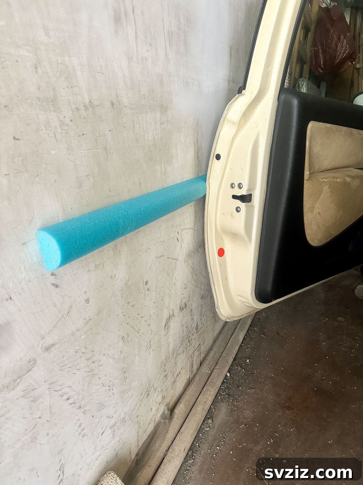 Effortless Driving: 21 Brilliant Car Hacks You Need 13 Attach a Pool Noodle to the Garage Wall to Protect Your Car
