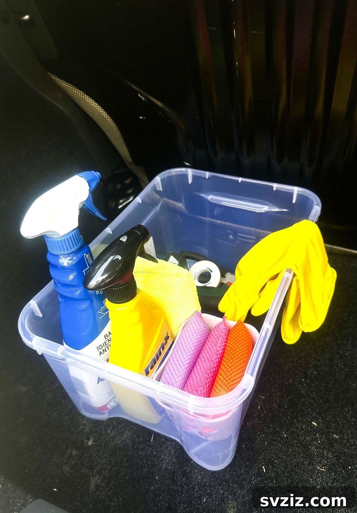 Effortless Driving: 21 Brilliant Car Hacks You Need 4 Place a Basket in the Trunk with Useful Trunk Items