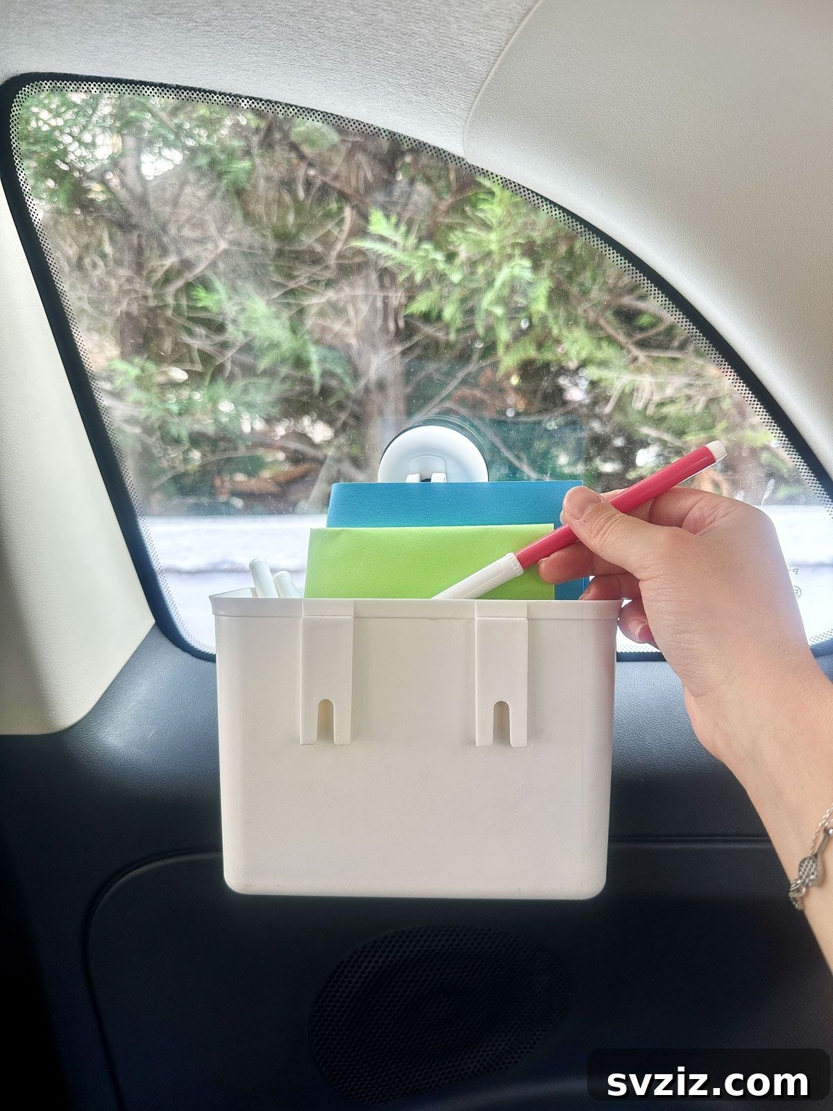 Effortless Driving: 21 Brilliant Car Hacks You Need 9 Use Suction Cup Baskets to Store Kid’s Toys