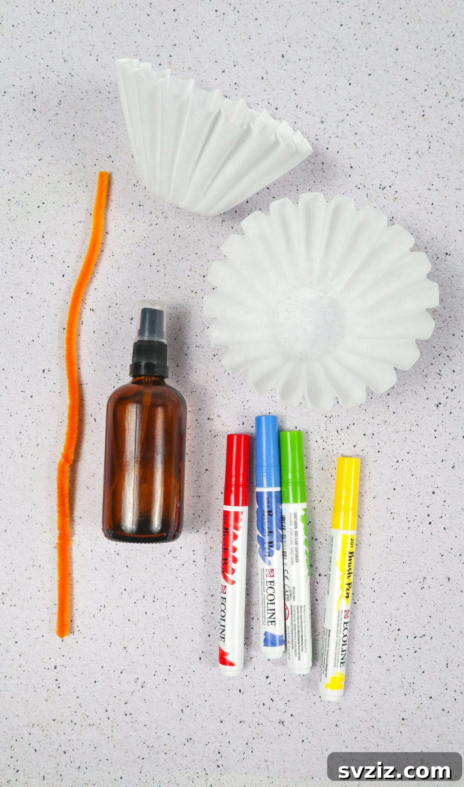craft supplies for Coffee Filter Butterflies