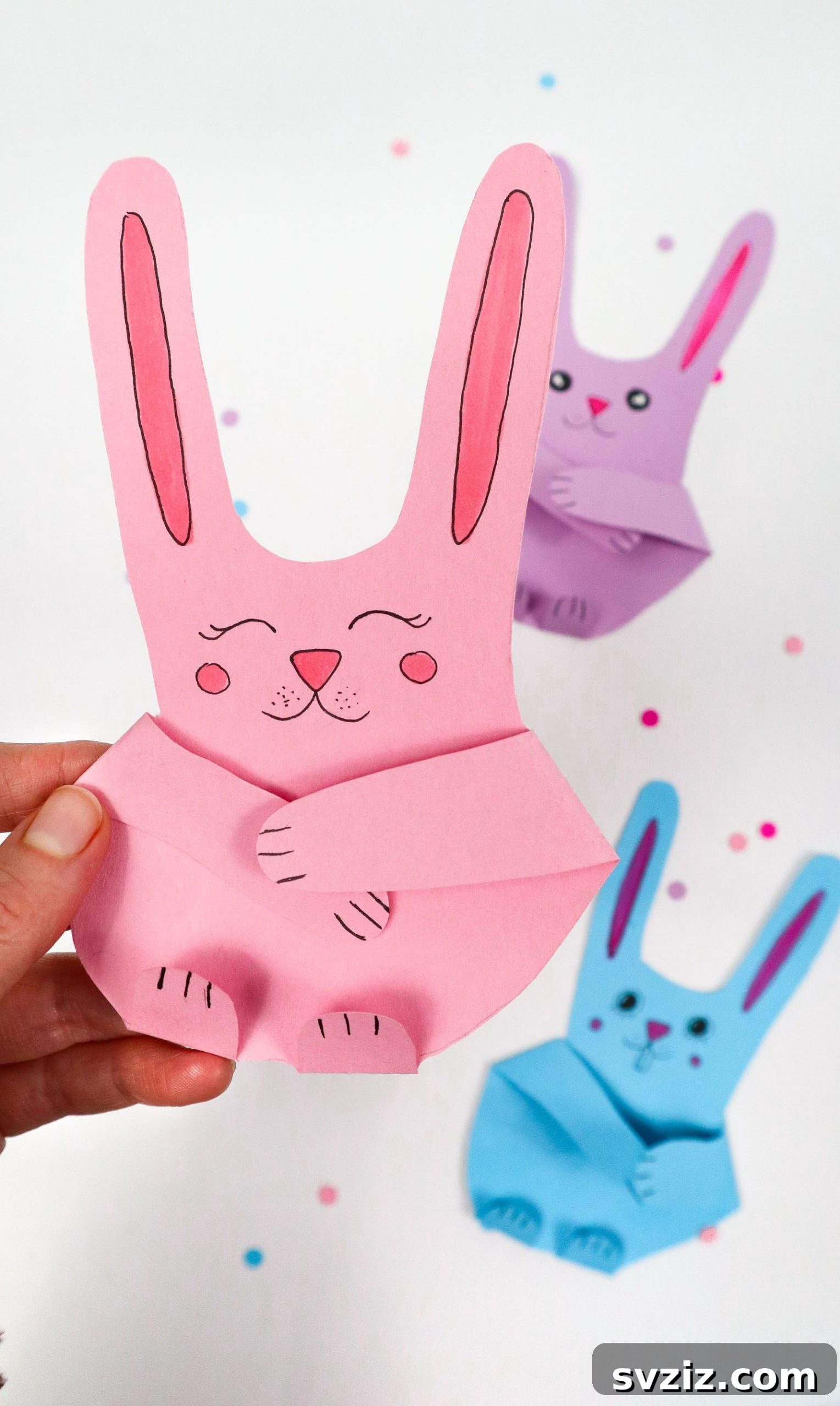 Creative Bunny Handprint Art 2 Handprint Bunnies craft for kids welcoming Spring