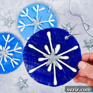 Q-Tip Snowflakes