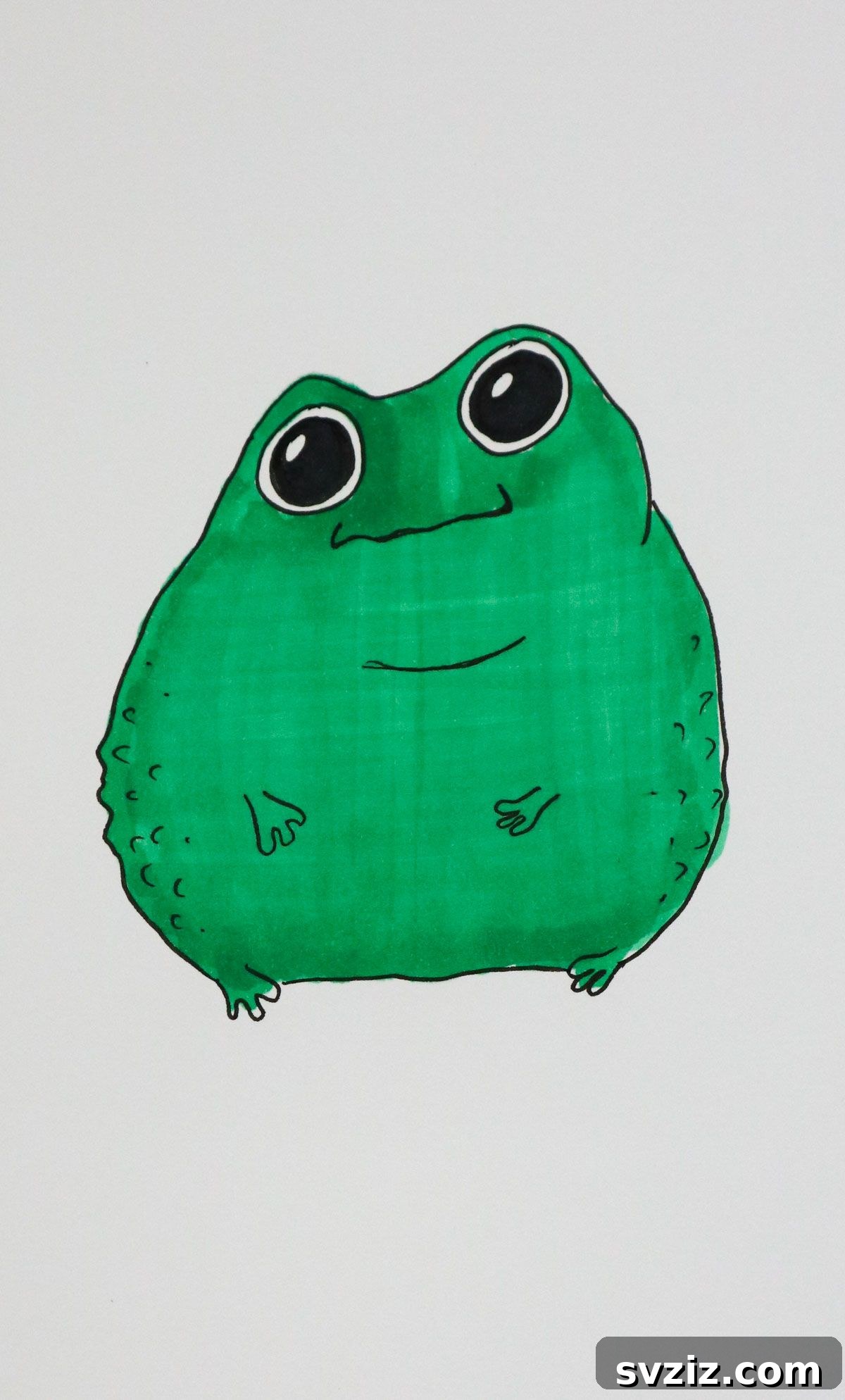 Ribbit & Sketch: 25 Delightful Frog Art Ideas 13 bumpy frog drawing