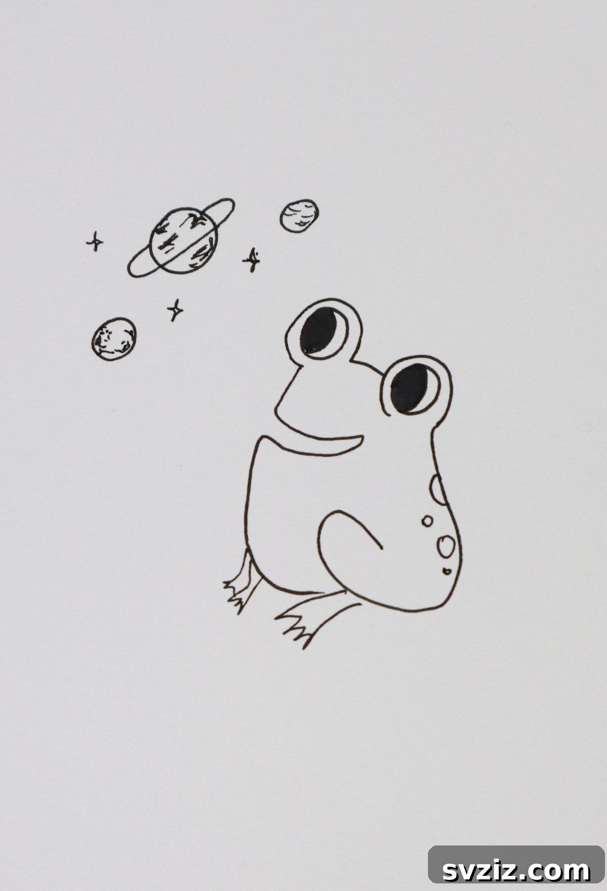 Ribbit & Sketch: 25 Delightful Frog Art Ideas 25 galaxy frog drawing