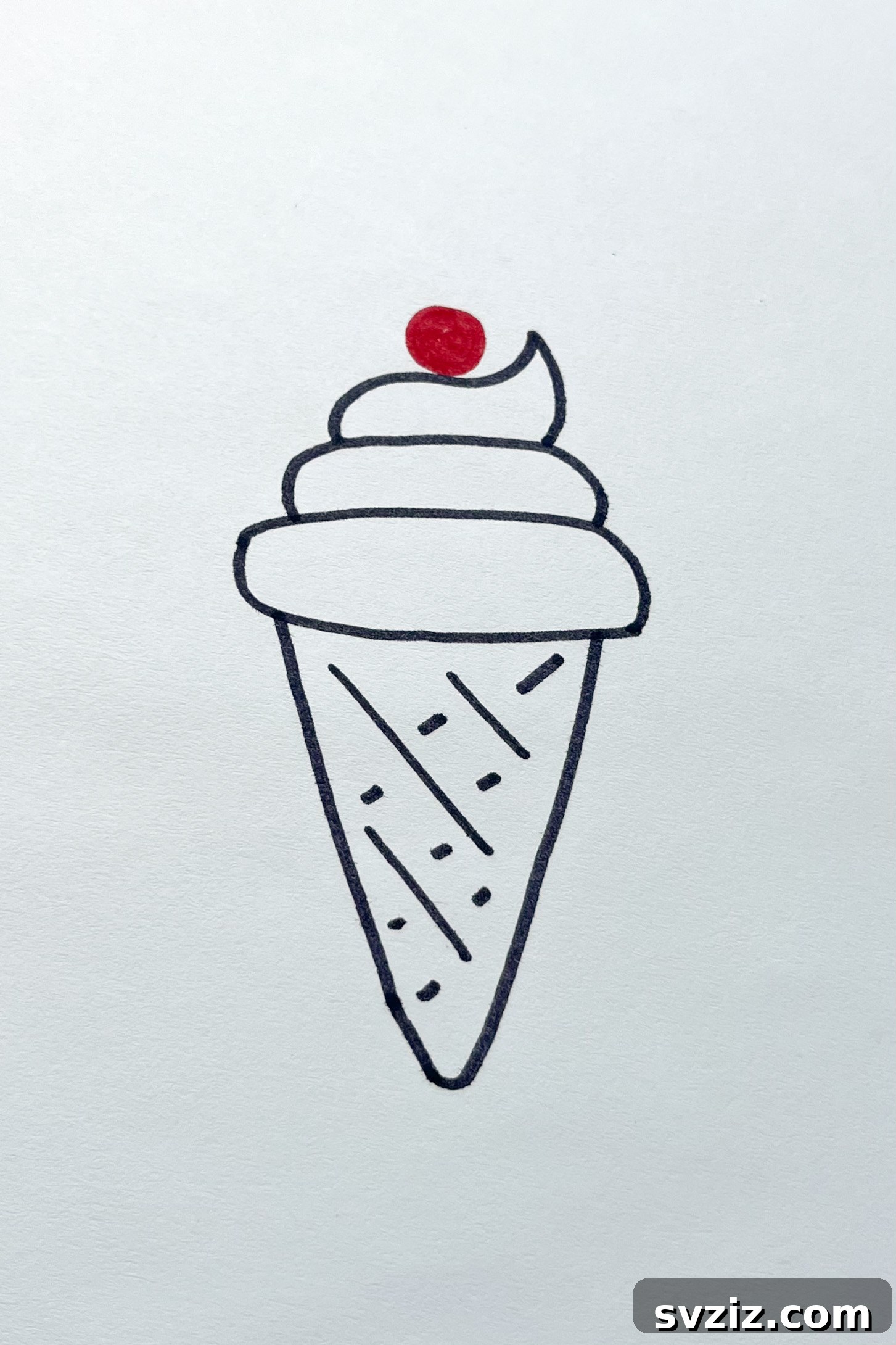 Whimsical Food Sketchbook Starters 13 ice cream cone drawing