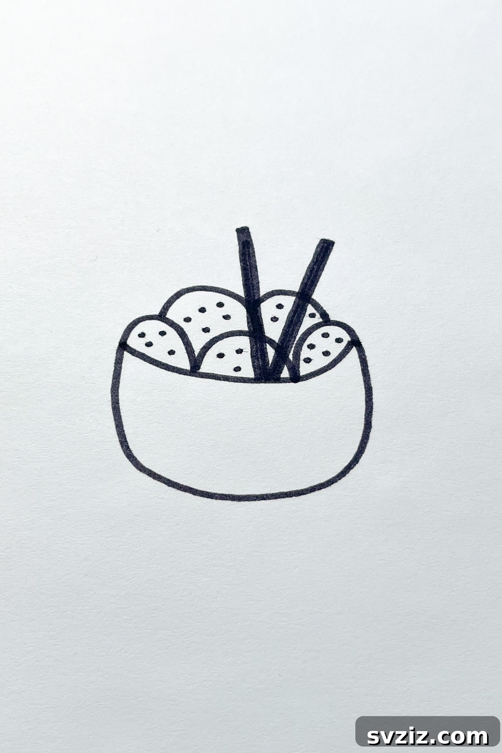 Whimsical Food Sketchbook Starters 15 sushi bowl drawing