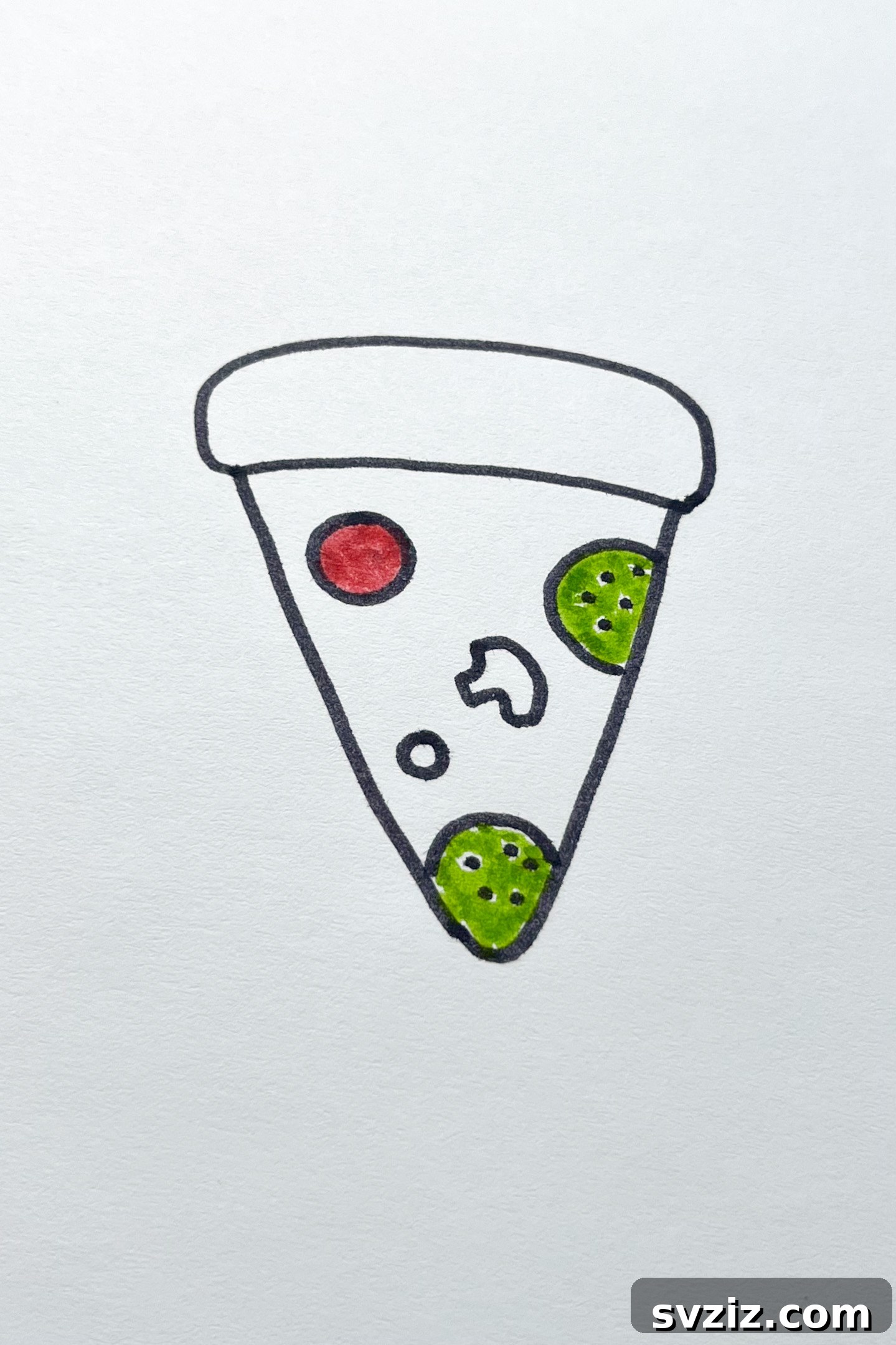 Whimsical Food Sketchbook Starters 16 pizza drawing