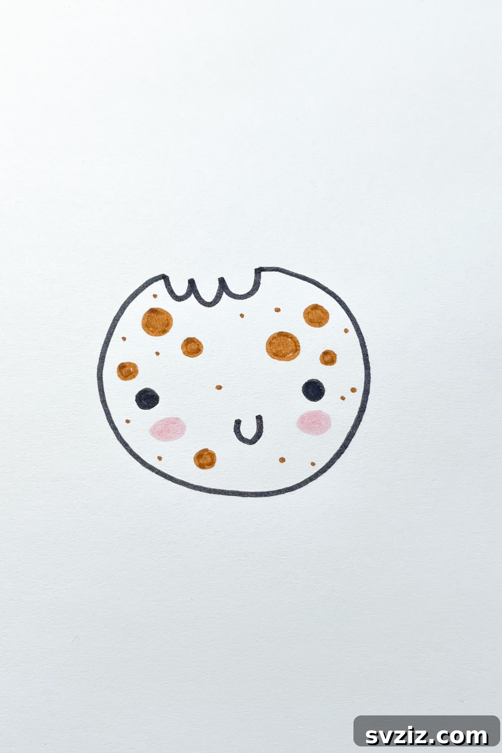 Whimsical Food Sketchbook Starters 3 cookie drawing