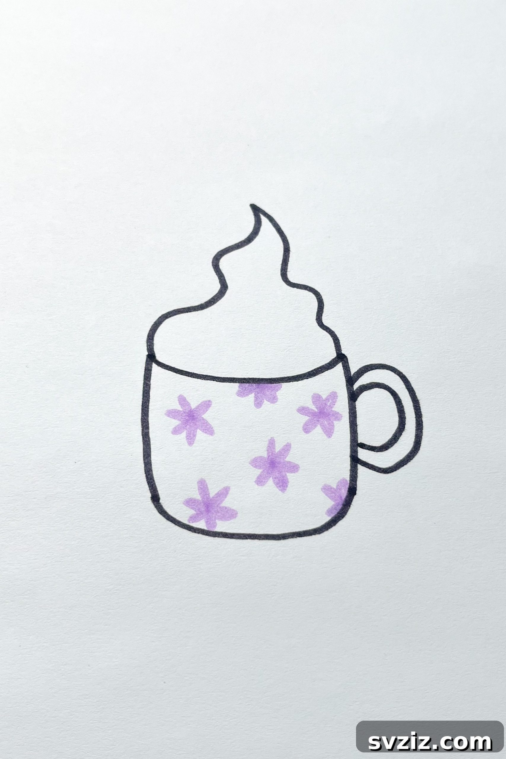 Whimsical Food Sketchbook Starters 23 hot chocolate drawing