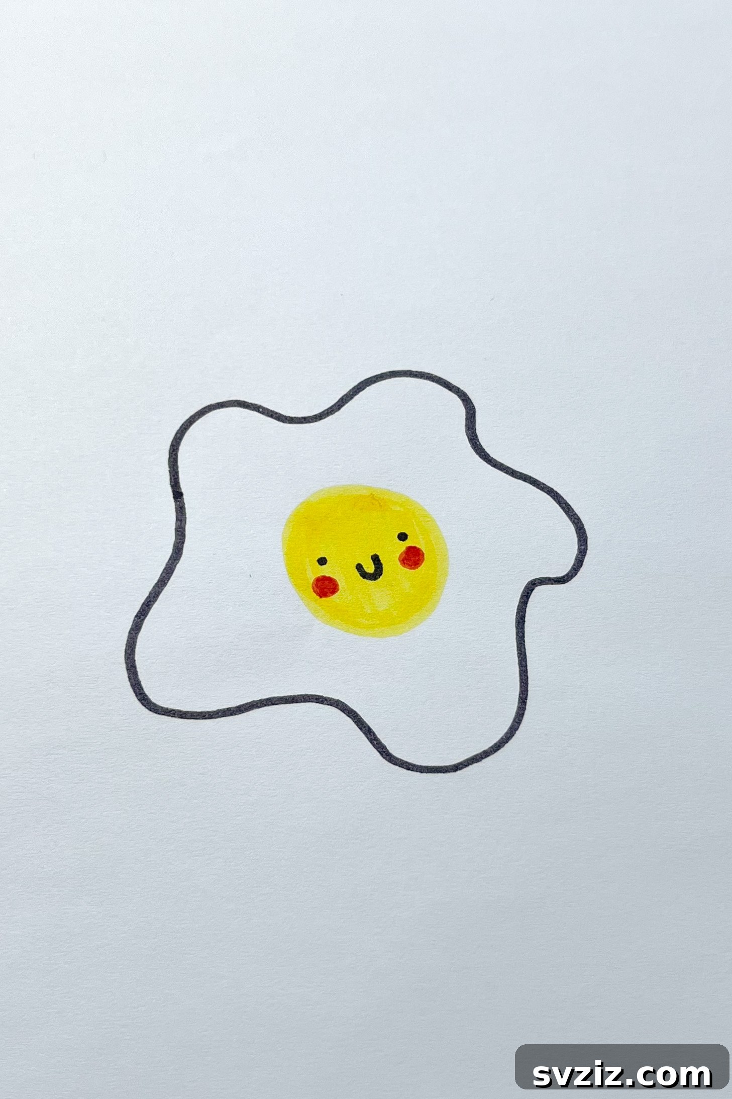 Whimsical Food Sketchbook Starters 8 fried egg drawing