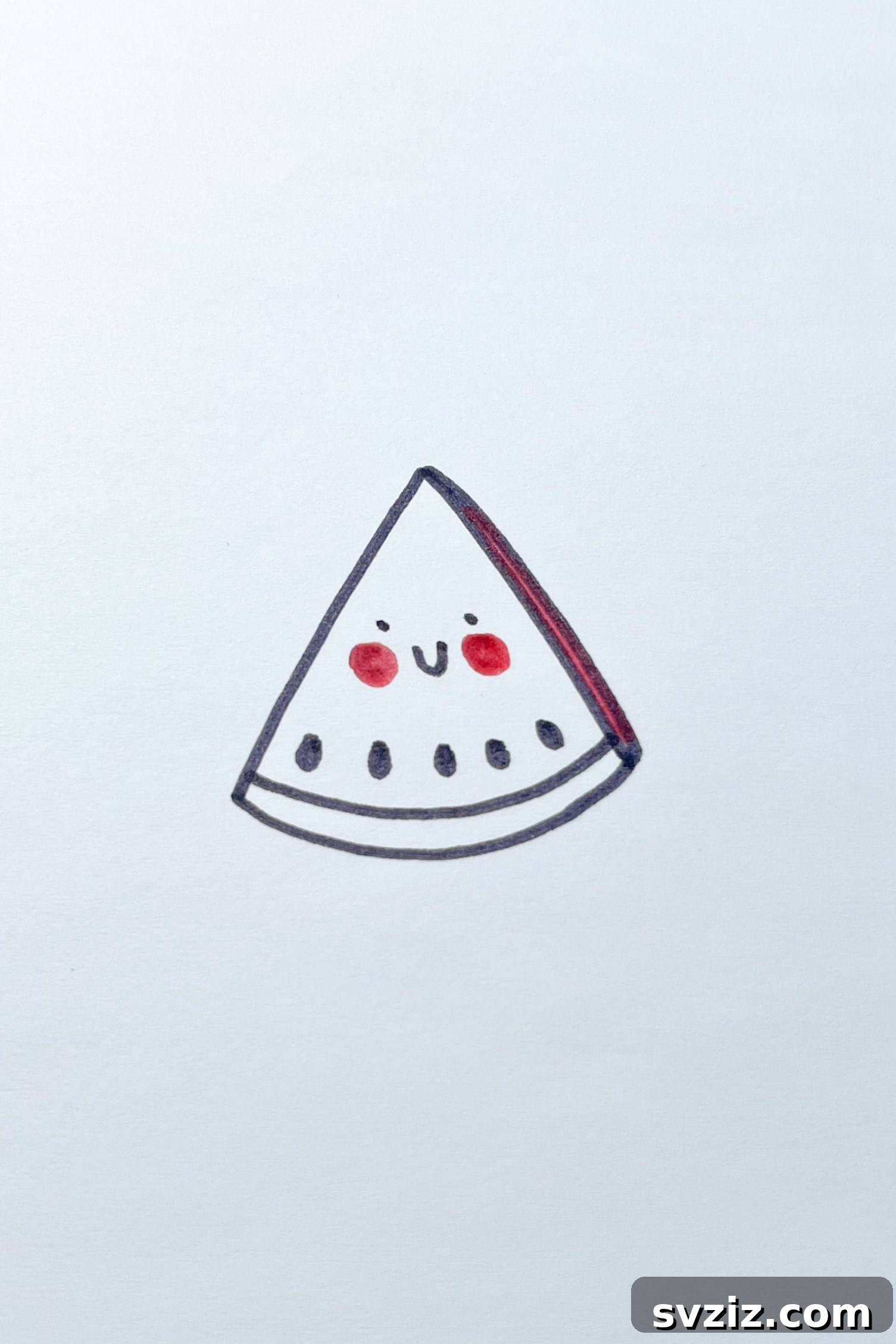 Whimsical Food Sketchbook Starters 9 watermelon drawing